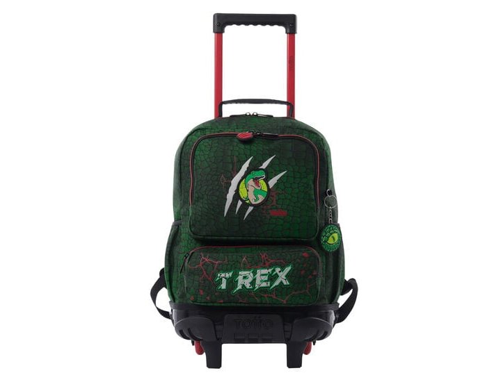CARTERA COLEGIAL TOTTO MORRAL T-REX DINO M CON RUEDAS