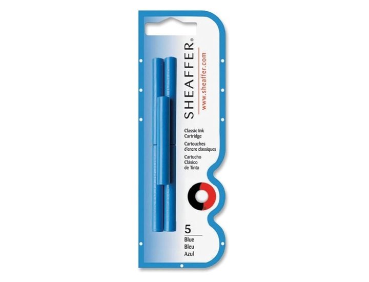 TINTA CROSS SHEAFFER BLISTER DE 5 Unidades AZUL CLASSIC