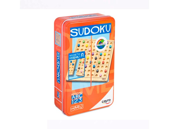 JUEGO EDUCATIVO SUDOKU METAL BOX CAYRO