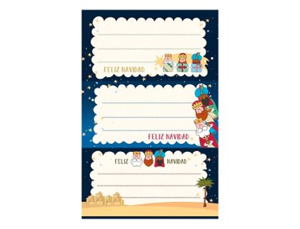 ADHESIVOS STICKERS DECORADO NAVIDAD REYES  MAGOS PACK 9 Unidades