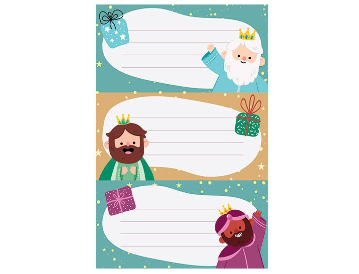 ADHESIVOS STICKERS DECORADO NAVIDAD REYES PACK 9 Unidades
