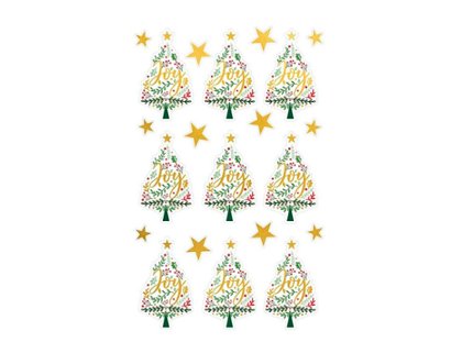 ADHESIVOS STICKERS NAVIDAD ARBOLES