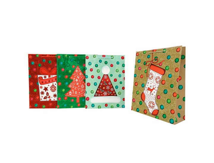BOLSA FANTASIA PEQUEA NAVIDAD TOPOS