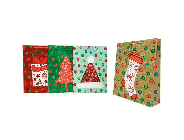 BOLSA REGALO FANTASIA GRANDE NAVIDAD TOPOS