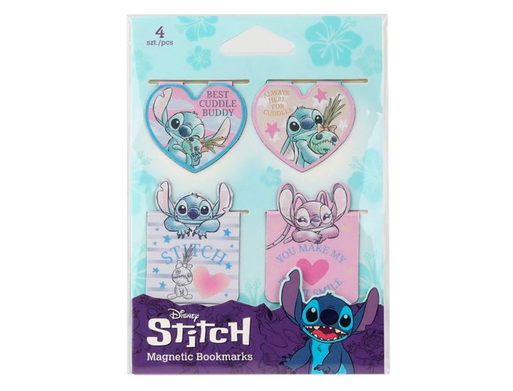 MARCAPAGINAS MAGNETICO PACK DE 4 UNIDADES STITCH MIX2