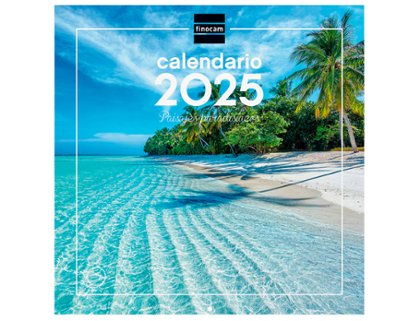 CALENDARIO DE PARED 300X300 MM FINOCAM PAISAJES PARADISIACOS