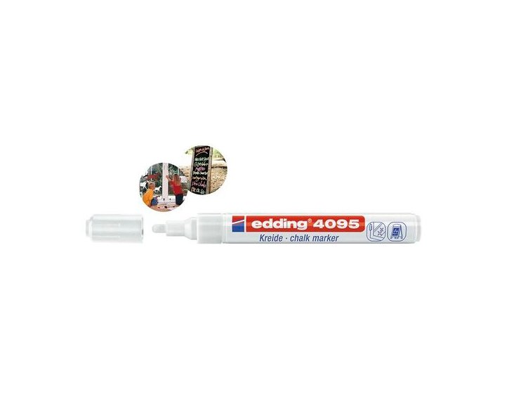ROTULADOR EDDING N  4095 TIZA LIQUIDA BLANCO