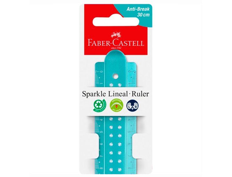 REGLA SPARKLE 30cm COLORES SURTIDOS
