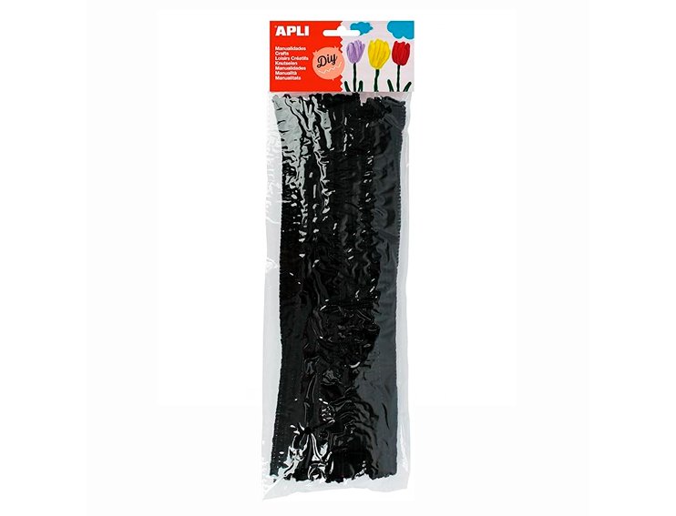 LIMPIA PIPAS 30CM PACK 50 UNDS NEGRAS