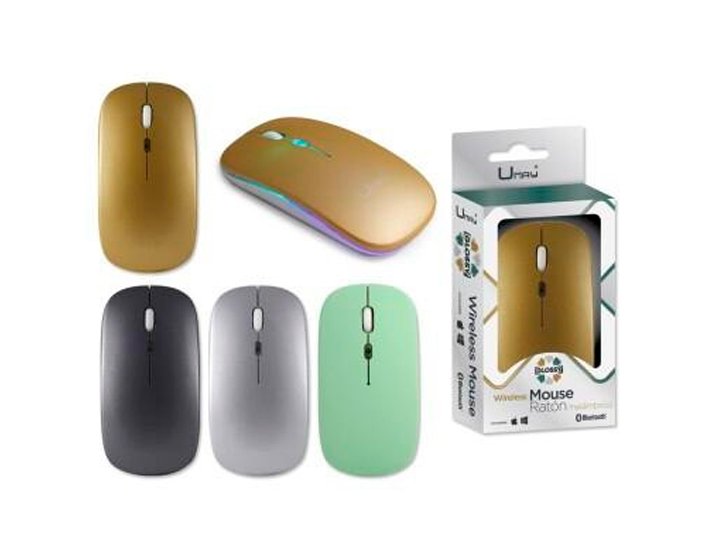 RATON UMAY BLUETOOTH 2.4GB GLOSSY COLORES SURTIDO