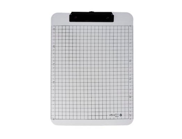 PLACA CON PINZA TRANSPARENTE DINA4+ REGLA OFFICE BOX CRISTAL
