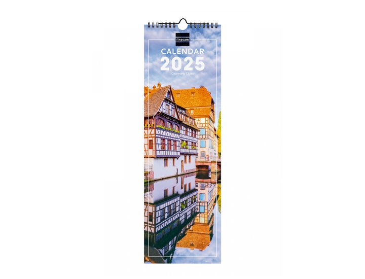 CALENDARIO DE PARED ESPIRAL 155X480 MM FINOCAM CHARMING