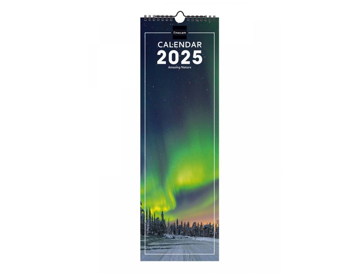 CALENDARIO DE PARED ESPIRAL 155X480 MM FINOCAM NATURE