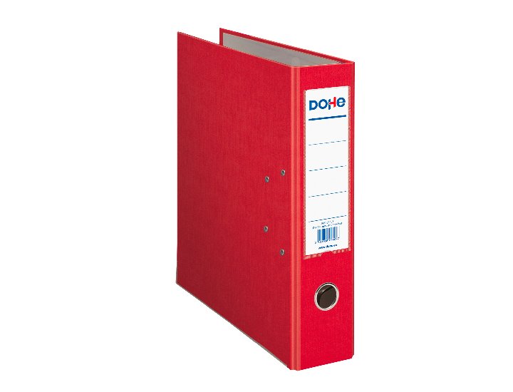 ARCHIVADOR GOVEZRADO TELA DINA4 70MM ROJO