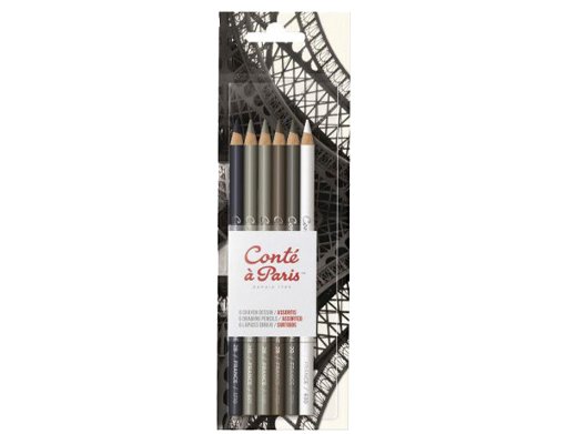 LAPIZ CONTE DIBUJO BLISTER 6 LAPICES DIBUJO