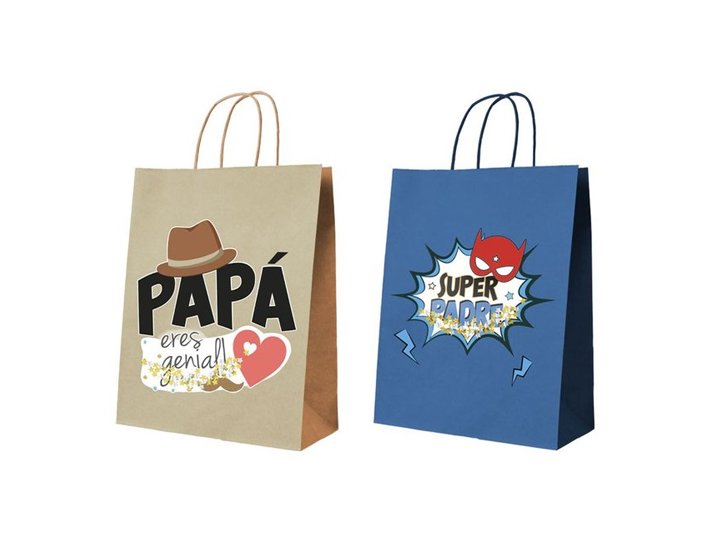 BOLSA REGALO PAP 26x32 Cm PAPEL 2 MODELOS SURTIDOS