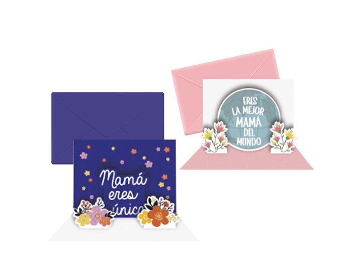 TARJETA FELICITACION MAM 2 MODELOS SURTIDOS