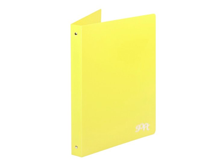 CARPETA 4 ANILLAS 25MM DIN A4 SOFT AMARILLO