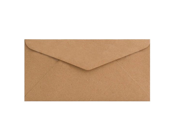 SOBRE PACK 25 UND 110X220 RECICLADO RUSTICO KRAFT