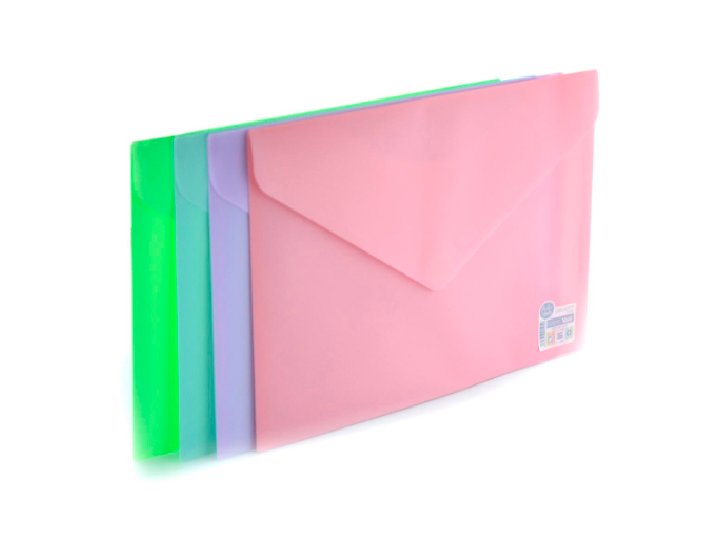 DOSSIER SOBRE CON BROCHE DINA4 Polipropileno OFFICE BOX COLORES PASTEL SURTIDO