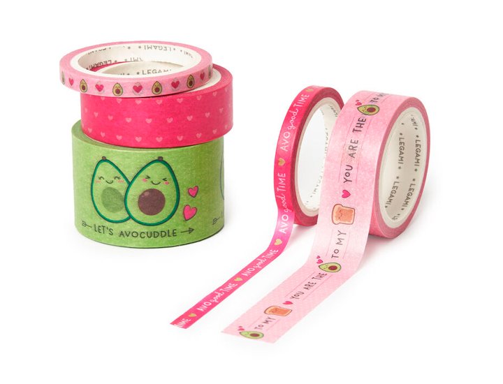 CINTA ADHESIVA AGUACATE LEGAMI 5 Rollos Surtidos Legami