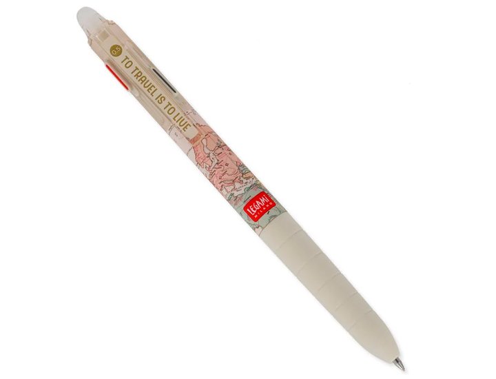 BOLIGRAFO DE 3 COLORE BORRABLE VIAJE LEGAMI