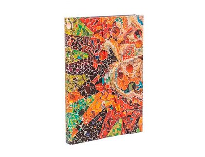 CUADERNO COSIDO EL SOL DE GAUD LOS MOSAICOS MIDI LINIAS