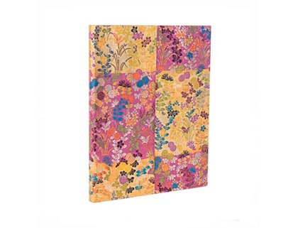 CUADERNO COSIDO JAPANESE KIMONO KARA-ORI ROSA ULTRA LISO