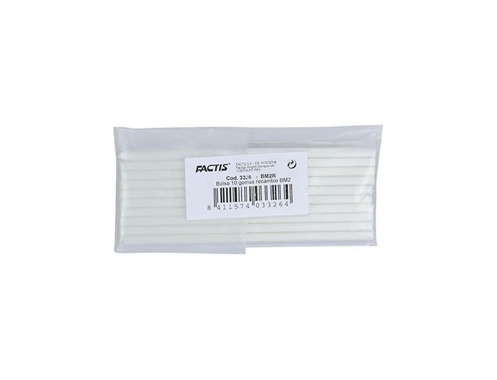 RECAMBIO BORRADOR PORTAGOMAS NEGRO FACTIS 2,00M PACK 10 Unidades