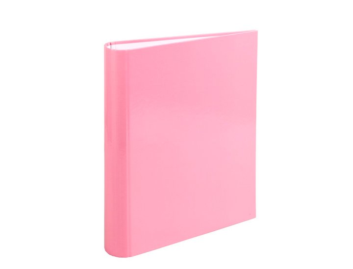 CARPETA 4 ANILLAS 25MM CARTON FORRADO DIN A4 SOFT ROSA