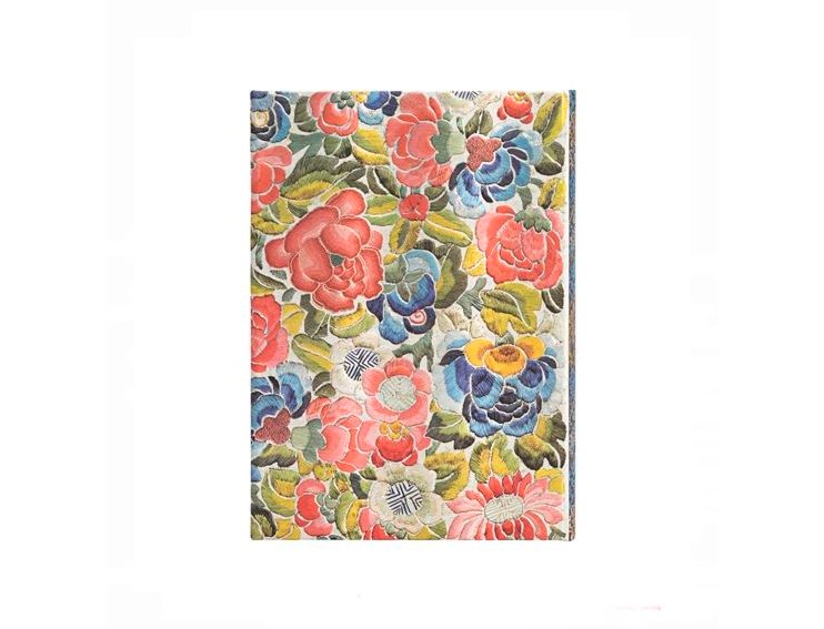 CUADERNO COSIDO PAPER BLANKS PEKING OPERA EMBROIDERY PEAR GARDEN MIDI