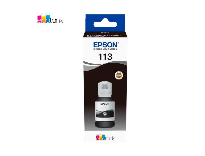 CARTUCHO DE TINTA ORIGINAL EPSON ET-5500, ET-5800, ET-16600 ECOTANK N 113 NEGRO
