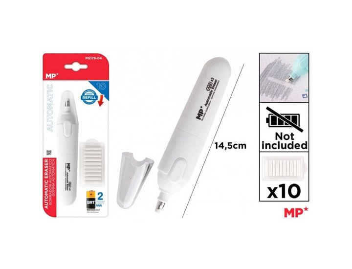 BORRADOR AUTOMATICO CON RECAMBIOS MP BLANCO