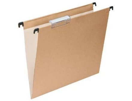 CARPETA COLGANTE KRAFT VARILLA METALICA BICOLOR FOLIO PACK 10 Carpetas Gio