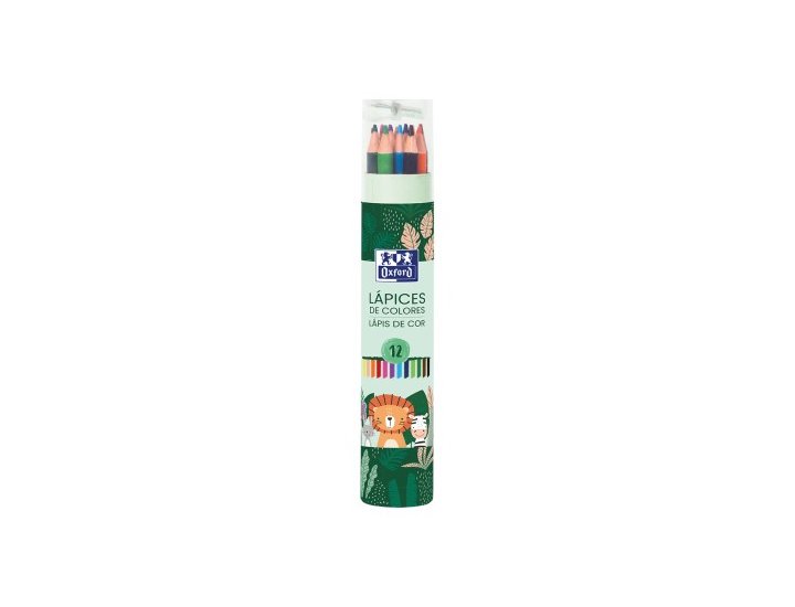 LAPICES COLORES OXFORD KIDS TUBO 12 COLORES