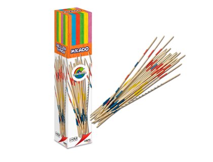 JUEGO EDUCATIVO PALILLOS CHINOS MIKADO CAJA CARTON