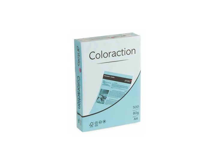 PAPEL COLOR IMAGE PACK 500 Hojas DINA4 INTENSO AZUL MAR