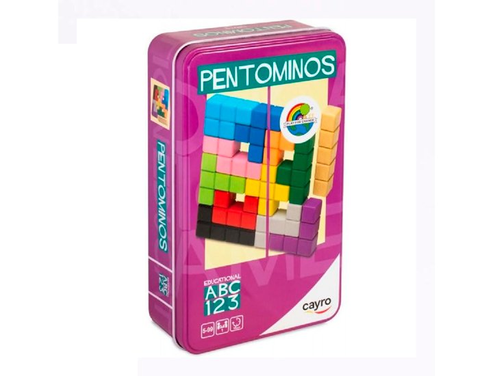 JUEGO EDUCATIVO PENTOMINOS METAL BOX