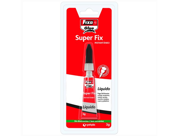 PEGAMENTO FIXO GLUE INSTANTANEO EN TUBO GRAFOPLAS 3 gramos