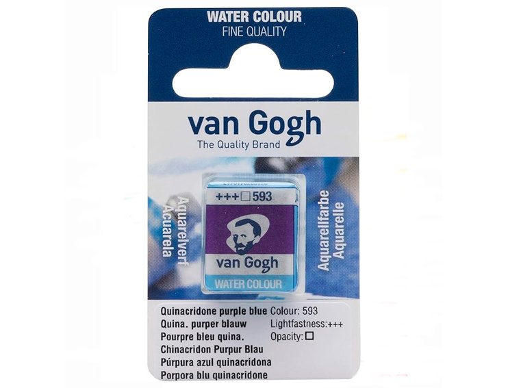 ACUARELA PASTILLA VAN GOGH PURPURA AZUL QUINA