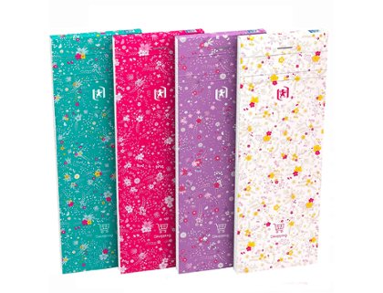 BLOC DE NOTAS 80 HOJAS 105X148 MM LINIA OXFORD XMAS FLORAL SURTIDO
