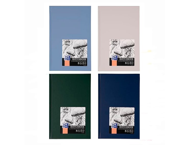 BLOC DE DIBUJO ENCUADERNADO SKETCH BOOK OXFORD ARTBOOK DINA5 96 HOJAS COSIDO COLORES