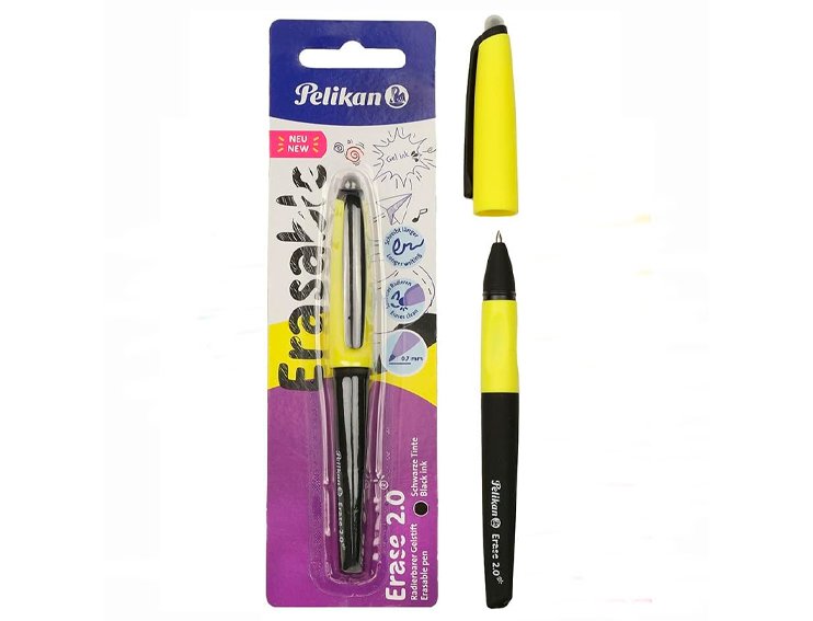 BOLIGRAFO BORRABLE ERGONOMICO PELIKAN SOFT 0,7MM BLISTER NEGRO