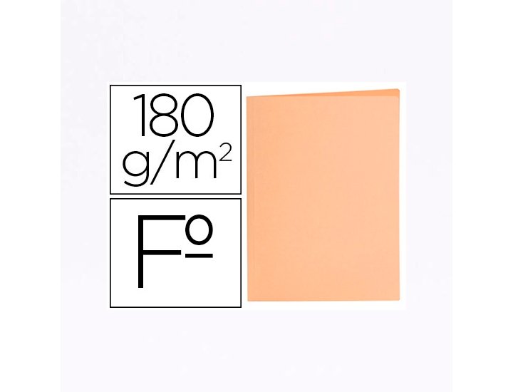 SUBCARPETA ARCHIVO FOLIO PASTEL 180 Gramos NARANJA SEPIA