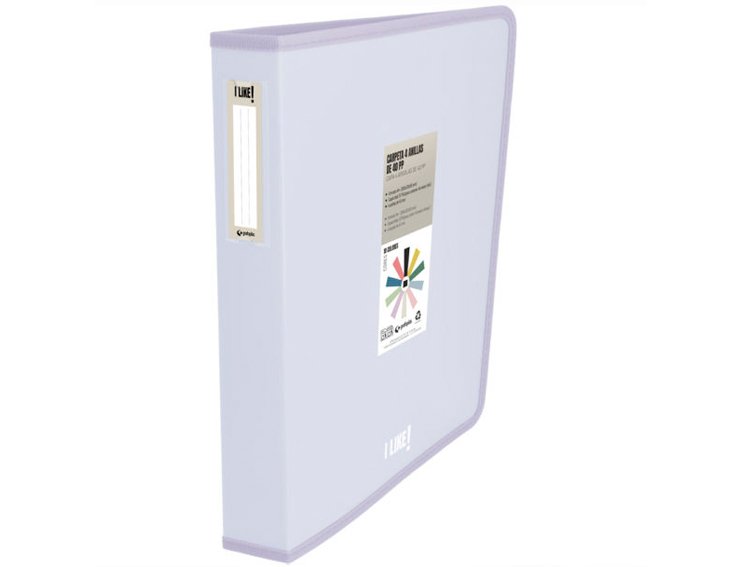 CARPETA 4 ANILLAS 40MM DINA4+ PP LIKE GRAFOPLAS LAVANDA