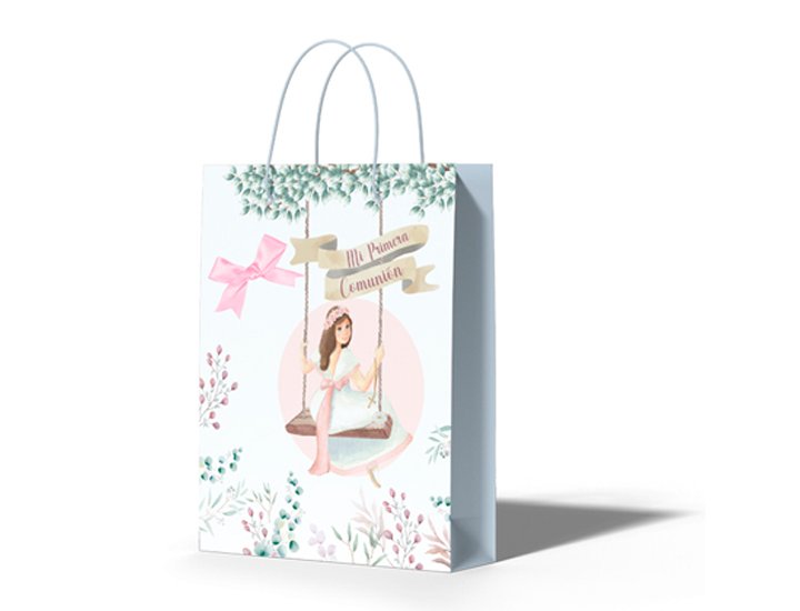 BOLSA FANTASIA PEQUEA COMUNION LAZO NIA