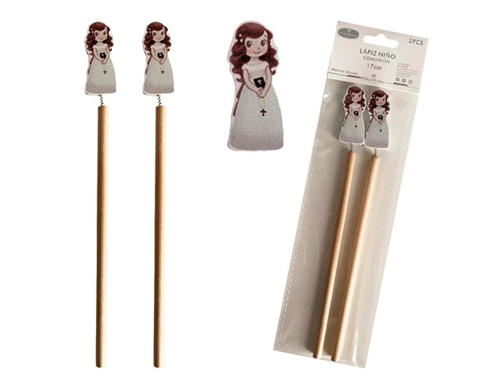 LAPIZ BLISTER 2 LAPICES COMUNION NIA