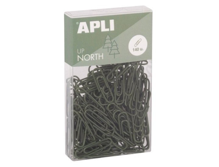 CLIPS PACK 140 Uds 28MM UP NORTH COLLECTION VERDE OSCURO