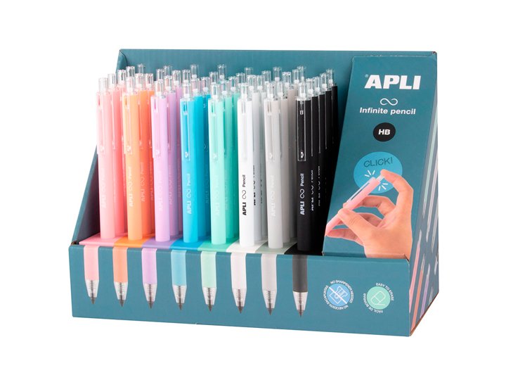 LAPIZ INFINITO RETRACTIL APLI 8 COLORES SURTIDOS