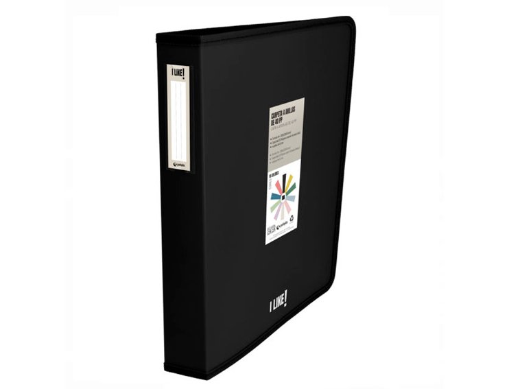 CARPETA 4 ANILLAS 40MM DINA4+ PP LIKE GRAFOPLAS NEGRO